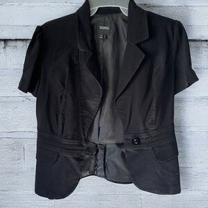 XOXO. Light fall jacket in black dressy cute still in style size Large. RR1n